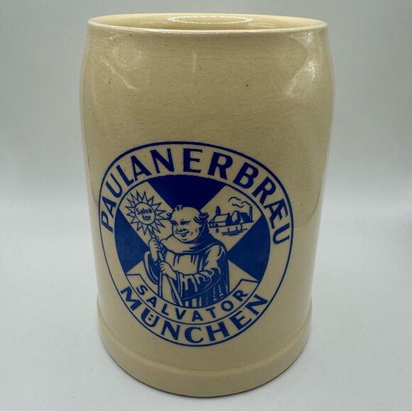 Paulaner Brau Salvator Ale - Stoneware Beer Stein - Munchen Germany - Picture 1 of 6